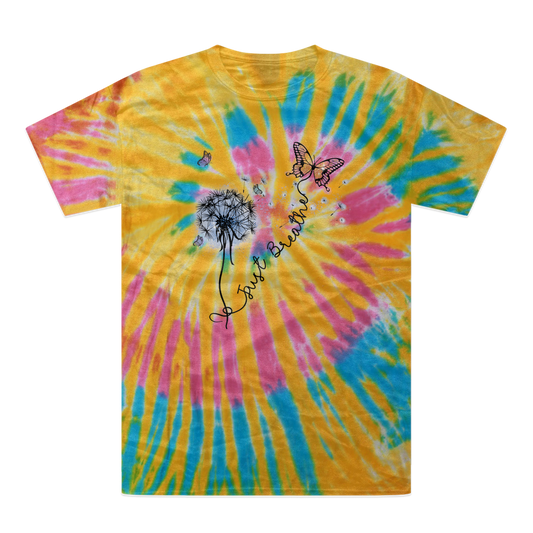 Just Breathe Butterfly Tie-Dye T-Shirt