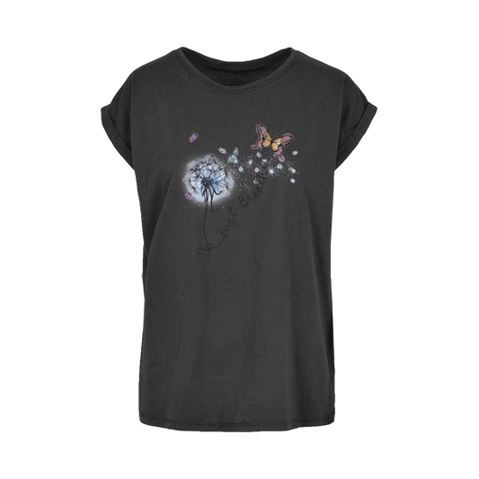 Just Breathe Butterfly Women's Extended Shoulder T-Shirt XS-5XL