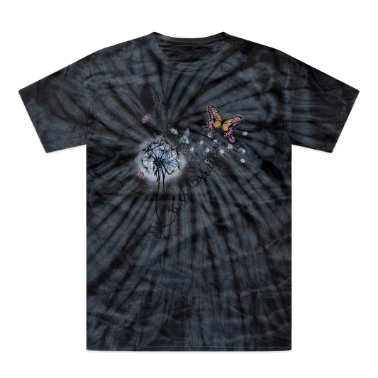 Just Breathe Butterfly Tonal Spider Tie-Dye T-Shirt